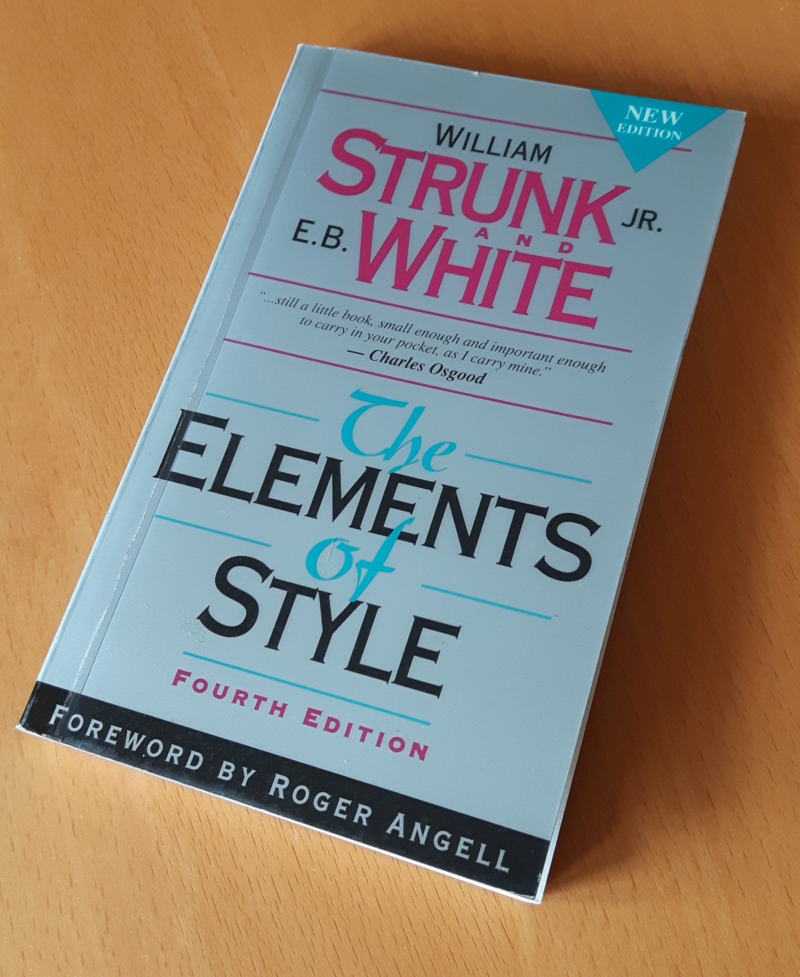 Book blog: Strunk and White - Sef Churchill
