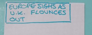 Flounce six word story july