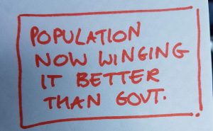 Population now winging it better than Government